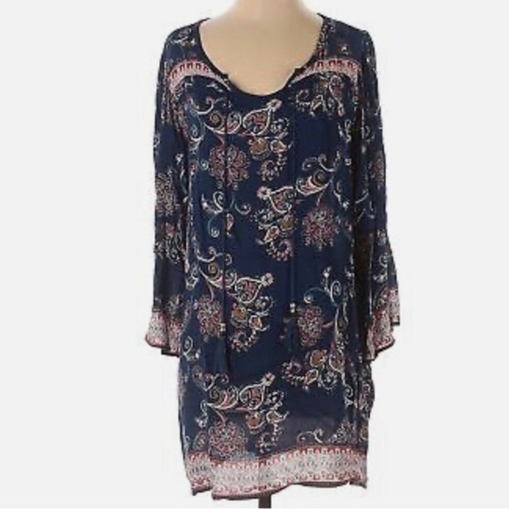 Angie boho print shift dress size medium